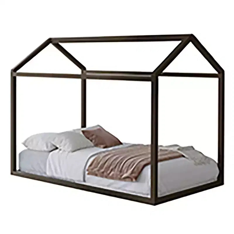 Cama con dosel de madera ChaletPosh