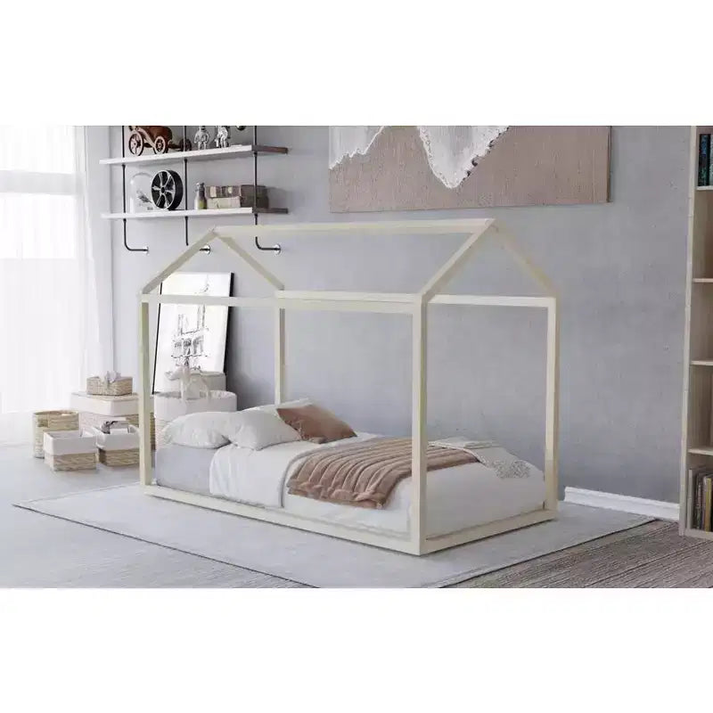 Cama con dosel de madera ChaletPosh