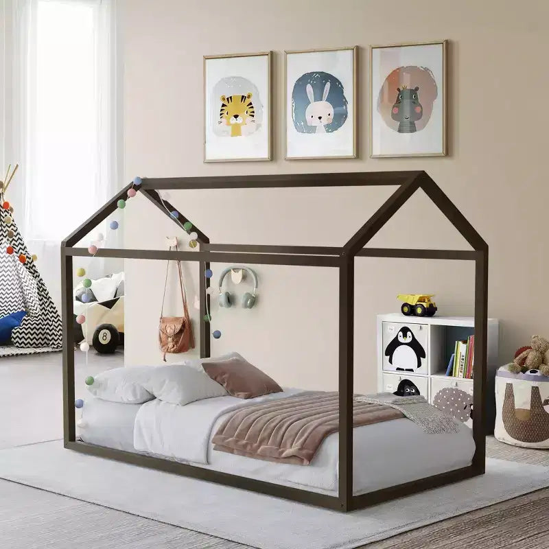 Cama con dosel de madera ChaletPosh