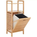 Cesto de ropa sucia Hallow con estante - STG1903 - Natural/Beige - Safavieh