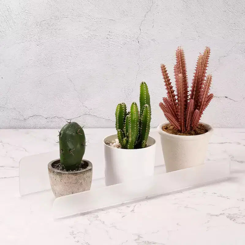 Estante flotante de pared transparente de acrílico Unique Bargains para baño y cocina