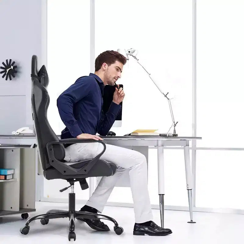 Silla de oficina FDW, silla de juego, silla de escritorio, silla ejecutiva con soporte lumbar, taburete ajustable, silla de ordenador giratoria con ruedas