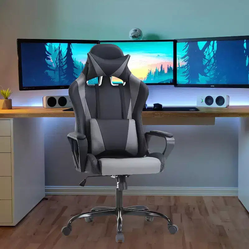 Silla de oficina FDW, silla de juego, silla de escritorio, silla ejecutiva con soporte lumbar, taburete ajustable, silla de ordenador giratoria con ruedas