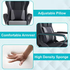 Silla de oficina FDW, silla de juego, silla de escritorio, silla ejecutiva con soporte lumbar, taburete ajustable, silla de ordenador giratoria con ruedas