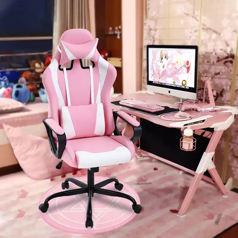 Silla de oficina FDW, silla de juego, silla de escritorio, silla ejecutiva con soporte lumbar, taburete ajustable, silla de ordenador giratoria con ruedas