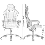 Silla de oficina FDW, silla de juego, silla de escritorio, silla ejecutiva con soporte lumbar, taburete ajustable, silla de ordenador giratoria con ruedas