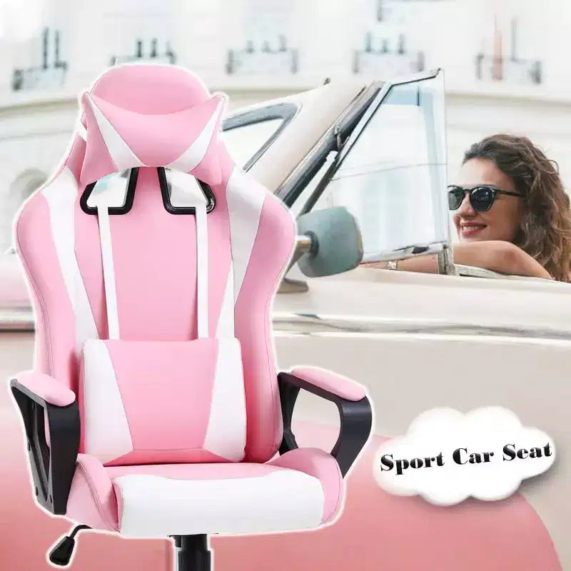Silla de oficina FDW, silla de juego, silla de escritorio, silla ejecutiva con soporte lumbar, taburete ajustable, silla de ordenador giratoria con ruedas