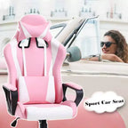 Silla de oficina FDW, silla de juego, silla de escritorio, silla ejecutiva con soporte lumbar, taburete ajustable, silla de ordenador giratoria con ruedas