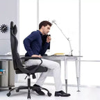 Silla de oficina FDW, silla de juego, silla de escritorio, silla ejecutiva con soporte lumbar, taburete ajustable, silla de ordenador giratoria con ruedas