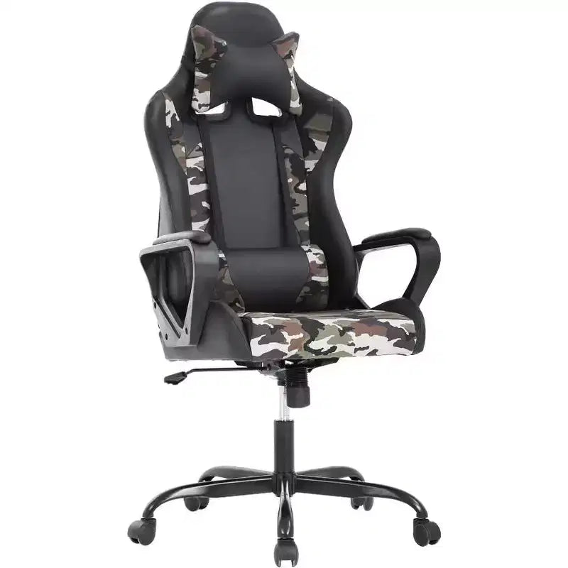Silla de oficina FDW, silla de juego, silla de escritorio, silla ejecutiva con soporte lumbar, taburete ajustable, silla de ordenador giratoria con ruedas