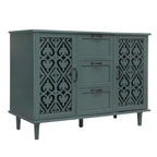 Armario de 3 cajones, despensas de cocina de 47.24 pulgadas con gabinete tipo bufet de 2 puertas, mesa de consola tipo aparador para sala de estar, dormitorio, cocina, entrada