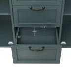 Armario de 3 cajones, despensas de cocina de 47.24 pulgadas con gabinete tipo bufet de 2 puertas, mesa de consola tipo aparador para sala de estar, dormitorio, cocina, entrada