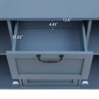 Armario de 3 cajones, despensas de cocina de 47.24 pulgadas con gabinete tipo bufet de 2 puertas, mesa de consola tipo aparador para sala de estar, dormitorio, cocina, entrada