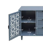 Armario de 3 cajones, despensas de cocina de 47.24 pulgadas con gabinete tipo bufet de 2 puertas, mesa de consola tipo aparador para sala de estar, dormitorio, cocina, entrada