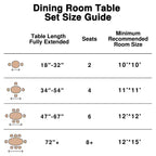 Dovelina 46 Mesa de comedor redonda negra de madera artificial Mesa de cocina Base de diseño Mesa de comedor personalizada para 4 personas