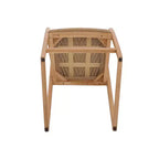 Taburete de bar nórdico de teca 30 natural para interior/exterior - Beige
