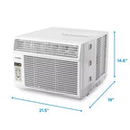 COMMERCIAL COOL CWAM145W6C 14,300 Remote Control and Adjustable Thermostat Window Air Conditioner, 14500 BTU, White