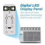 COMMERCIAL COOL CWAM145W6C 14,300 Remote Control and Adjustable Thermostat Window Air Conditioner, 14500 BTU, White