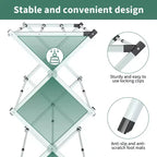Tendedero plegable portátil de niveles múltiples para ropa blanca